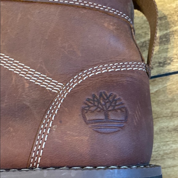 Timberland Brown Leather rebotl ortholite boots - Picture 2 of 9